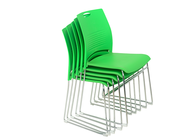 培訓椅可疊落疊放，超省空間